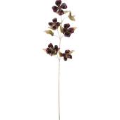 【造花】YDM/エレガンスケイパーフラワースプレー バーガンディー/FS-6285-BUR