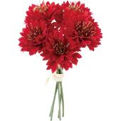 即日★【造花】YDM/ベルベットコーンフラワーピック5P レッド/FS-6342-R