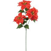 大特価◎【造花】YDM/ベルベットポインセチア×3 レッド/FS-6281-R