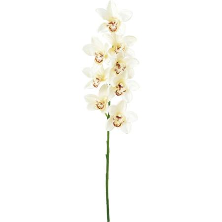 【造花】YDM/フルブルームシンビジューム ホワイト/FA-7575-W
