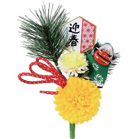 【造花】YDM/迎春ポンポンマムブッシュ/FS-5502-Y