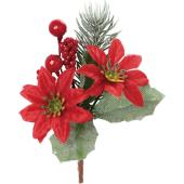 【造花】YDM/ポインセチアミックスピック ミックス/FS-6327-MIX