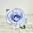 【造花】YDM/コンフォートシングルローズ ホワイトブルー/FD-0150W/B