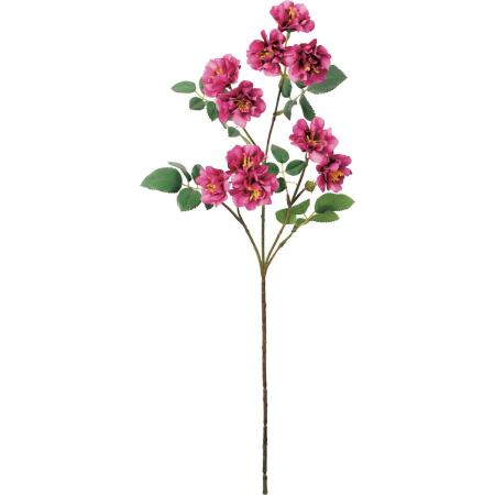 【造花】YDM/ミニガーデンローズスプレー ワイン/FA-7591WI