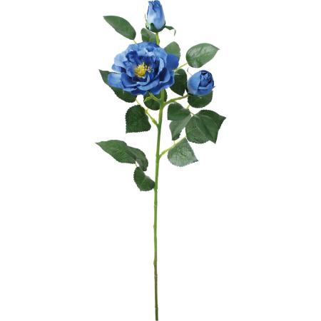 特価◎【造花】YDM/フリルガーデンローズスプレー ブルー/FA-7589BLU