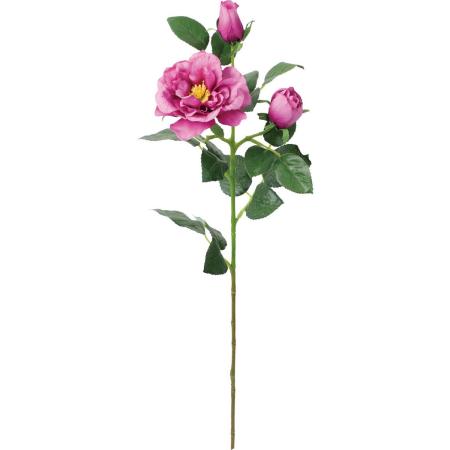 【造花】YDM/フリルガーデンローズスプレー ワイン/FA-7589WI