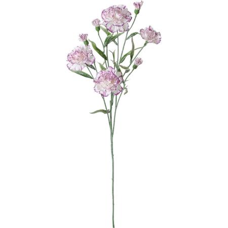 【造花】YDM/アリシアカーネーションスプレー ホワイトパープル/FA-7597WPU