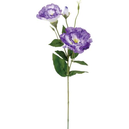 【造花】YDM/フリルリシアンサススプレー パープルホワイト/FA-7598PUW