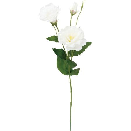 【造花】YDM/フリルリシアンサススプレー ホワイト/FA-7598W