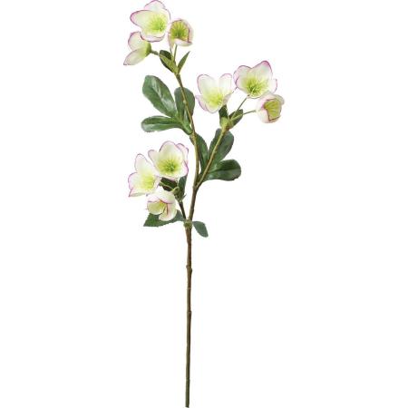 【造花】YDM/ミニクリスマスローズスプレー ホワイトパープル/FA-7599WPU