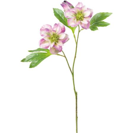 【造花】YDM/パーティードレスクリスマスローズ ホワイトパープル/FA-7600WPU