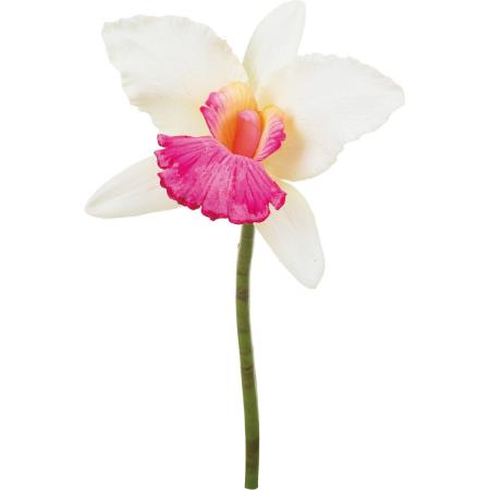 【造花】YDM/カトレアショート ホワイトビューティー/FA-7608WBT