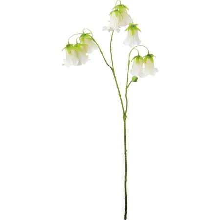 【造花】YDM/カンパニュラスプレー ホワイト/FA-7618W