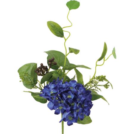 特価◎【造花】YDM/ハイドレンジアミックスブッシュ ブルー/FB-2695BLU