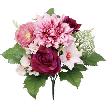 【造花】YDM/ダリアアレンジブッシュL ビューティー/FBC-8310BTY