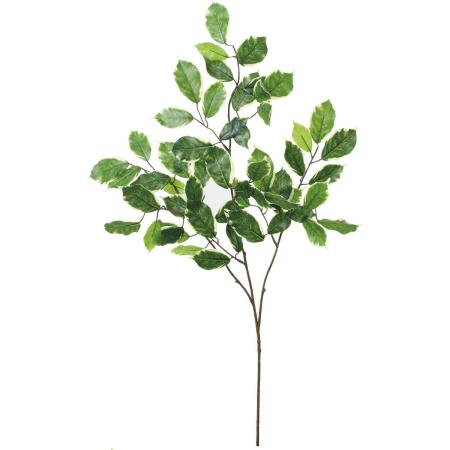 特価◎【造花】YDM/UVリサイクルベンジャミンスプレー グリーンホワイト/FG-5425G/W