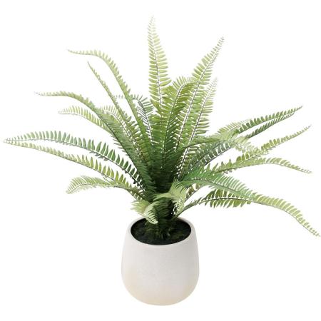 特価◎【人工観葉植物】YDM/シダーポット グリーン/GLA-1630GR