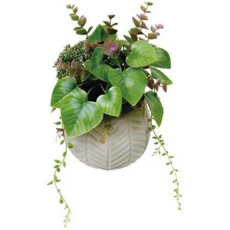 特価◎【人工観葉植物】YDM/ユーカリミックスラウンドアレンジS グリーン/GLA-1643GR