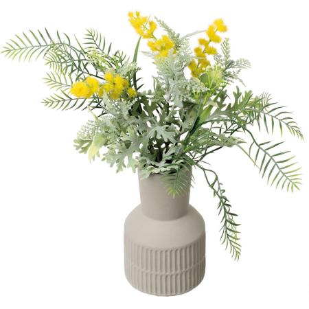 特価◎【人工観葉植物】YDM/グリーンミモザミックスアレンジM グリーン/GLA-1637GR