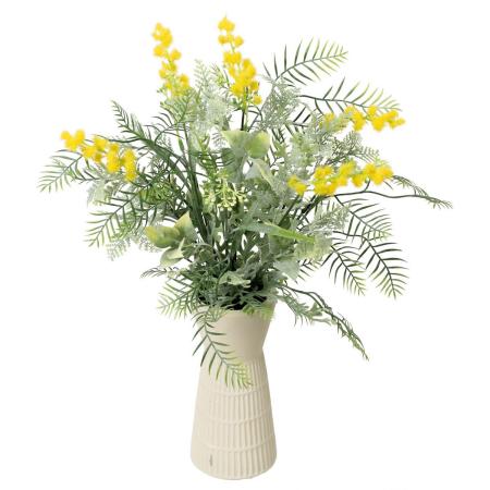 特価◎【人工観葉植物】YDM/グリーンミモザミックスアレンジL グリーン/GLA-1638GR