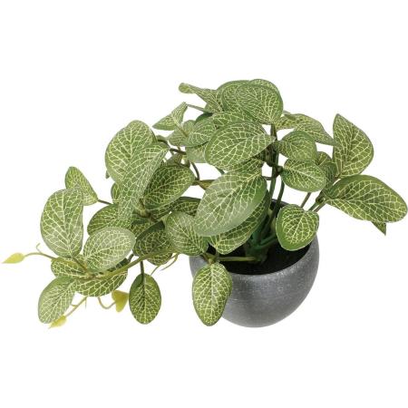 特価◎【人工観葉植物】YDM/ミニフィットニアポット グリーン/GLA-1595GR