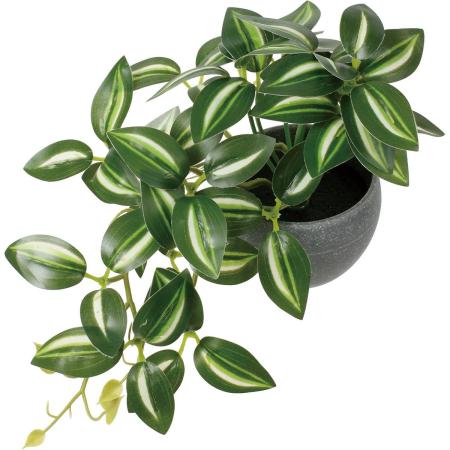 特価◎【人工観葉植物】YDM/ミニトラディスカンディアポット グリーン/GLA-1596GR