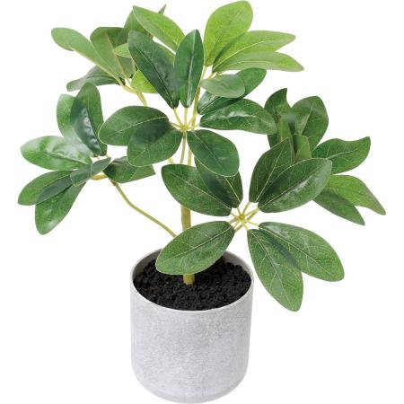 特価◎【人工観葉植物】YDM/30cmシェフレラポット グリーン/GLA-1603GR