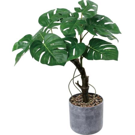 特価◎【人工観葉植物】YDM/35cmモンステラポット グリーン/GLA-1597GR