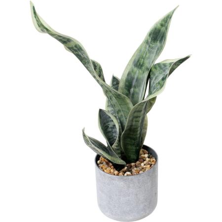 特価◎【人工観葉植物】YDM/45cmサンスベリアポット グリーン/GLA-1607GR