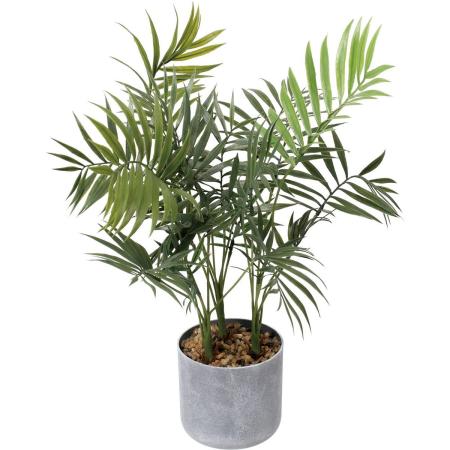 特価◎【人工観葉植物】YDM/45cmパームリーフポット グリーン/GLA-1609GR