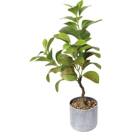 特価◎【人工観葉植物】YDM/50cmリーフポット グリーン/GLA-1610GR