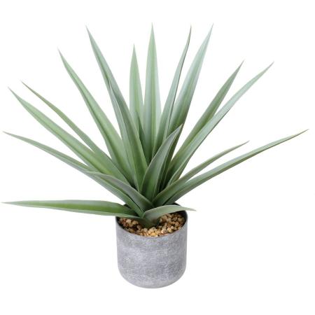 特価◎【人工観葉植物】YDM/50cmアガベポット グリーン/GLA-1611GR