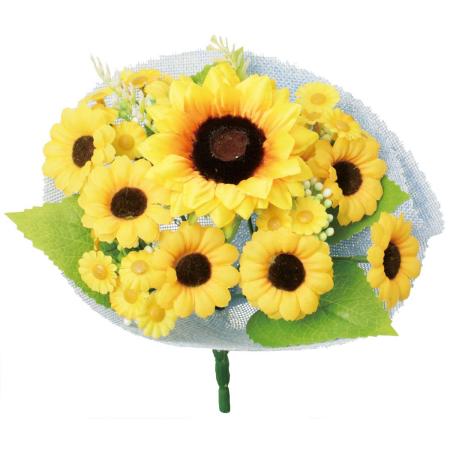 【造花】YDM/ミックスヒマワリラップM/FS-8422YOR