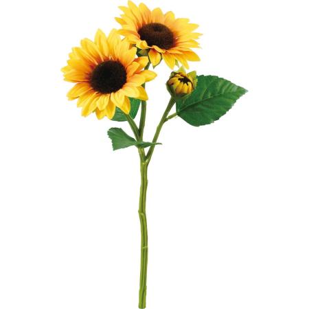 【造花】YDM/サテンヒマワリスプレー/FS-8408D/Y