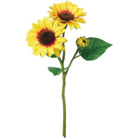 【造花】YDM/サテンヒマワリスプレー/FS-8408Y/O