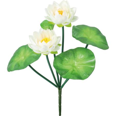 【造花】YDM/ロータスブッシュ ホワイト/FB-2696W
