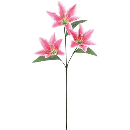 【造花】YDM/ユリ×3 ビューティー/FF-3142BTY