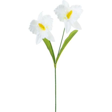 【造花】YDM/カトレア×2 ホワイト/FF-3144W