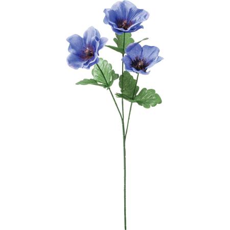 【造花】YDM/アネモネ×3 ブルー/FF-3147BLU