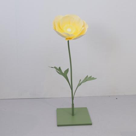【直送】【造花】YDM/ジャイアントポピー 120cm スタンド別売/YTY202301-Y ※返品・代引・キャンセル不可