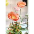 【直送】【造花】YDM/ジャイアントポピー 150cm スタンド別売/YTY202302-OR ※返品・代引・キャンセル不可
