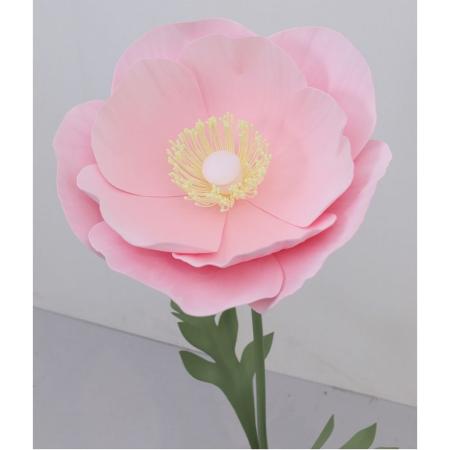 【直送】【造花】YDM/ジャイアントポピー 150cm スタンド別売/YTY202302-PK ※返品・代引・キャンセル不可