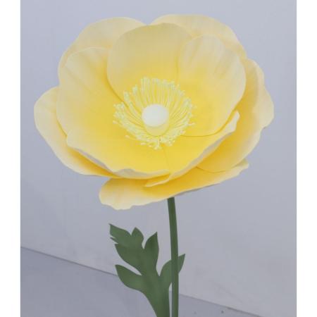 【直送】【造花】YDM/ジャイアントポピー 150cm スタンド別売/YTY202302-Y ※返品・代引・キャンセル不可