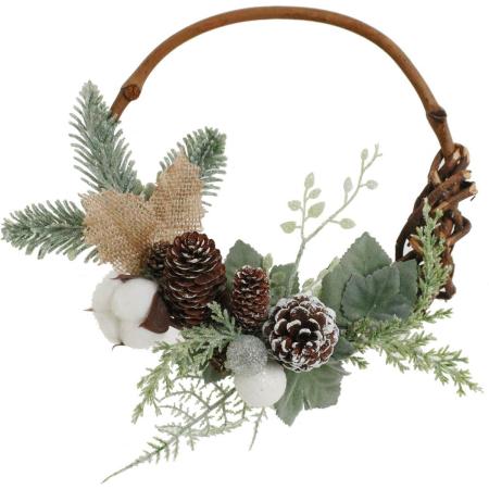 特価◎【造花】YDM/20cmノルディックリース09/CBDTW-061