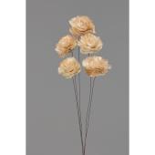 【ハンドメイドフラワー】大地農園/ソーラーケイトローズ 5ホン ブラウン/32580-830