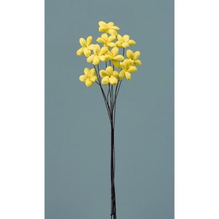 【ハンドメイドフラワー】大地農園/ソーラージャスミン 10ホン イエロー/76-32810-501