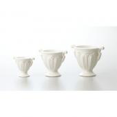 クレイ/PRINCESS VASE 2P WHITE/120-291-100 - 花材通販はなどん