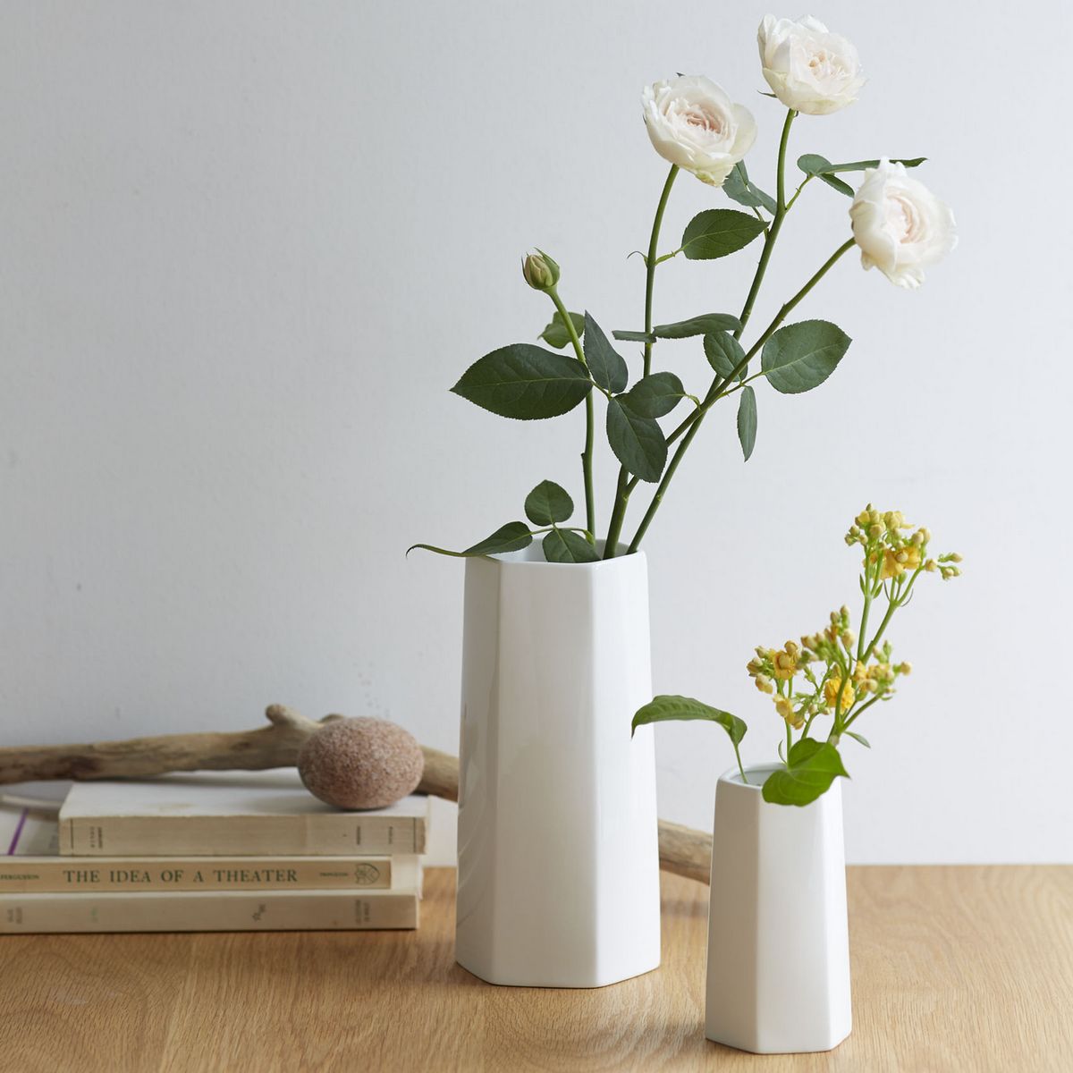 即日☆クレイ/The VASE type D WHITE/366-430-100 - 花材通販はなどん