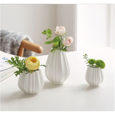 即日☆クレイ/Pleats (プリーツ)5.5Φ5.5H WHITE/366-260-100 - 花材
