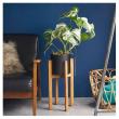 クレイ/Wood stand pot BLACK/510-960-800